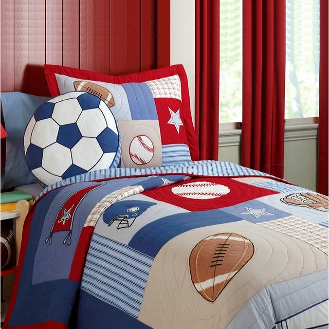 pillow cover z pattern twin Handmade Kids CHAUSUB Set Cotton Patchwork 2PC Quilt