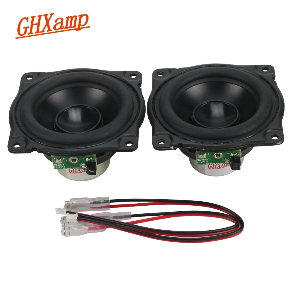 GHXAMP 3 INCH 15W Long Stroke Woofer MIDrange Speaker Low frequency Rubber Aluminum Diaphragm Loudspeaker DIY For AURA 1 Pairs GHXAMP 3 INCH 15W Long Stroke Woofer MIDrange Speaker Low frequency Rubber Aluminum Diaphragm Loudspeaker DIY For AURA 1 Pairs