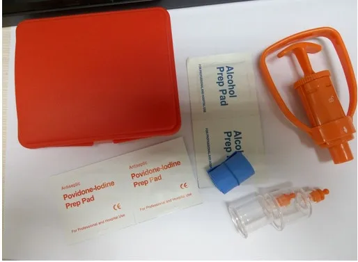 

Emergency first aid supplies Survival vacuum pump for travel safety kit protector snake bite venom extractor