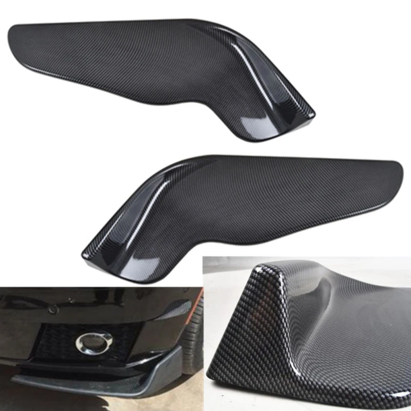 

Universal Car Forewing Left+Right Bumper Spoiler Lip Protective Shells Winglet