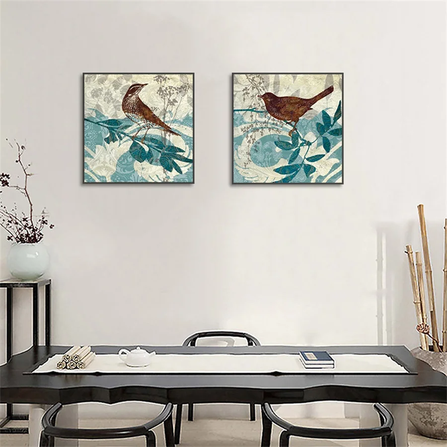 

Abstract Chinese Painting Bird Wall Artwork Nordic Home Decoration Posters Prints Canvas Painting Living Room Decor No Frame