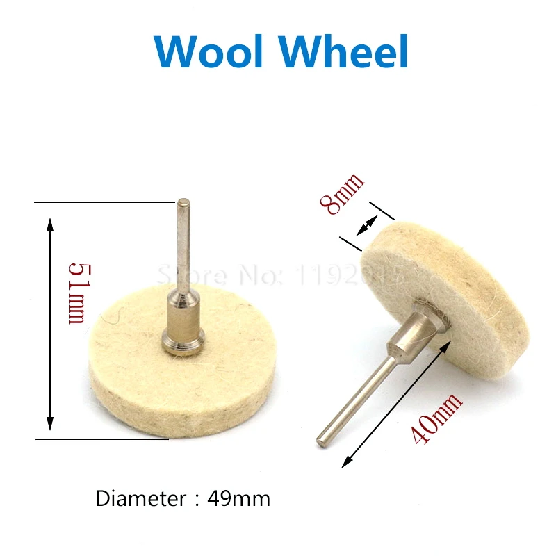 ZtDpLsd 1 шт. 3 мм хвостовик т стиль Полировка колеса шлифовальная насадка для полировки щетка для ткани для Dremel вращающиеся абразивные инструменты ткань для полировки - Цвет: Wool Wheel
