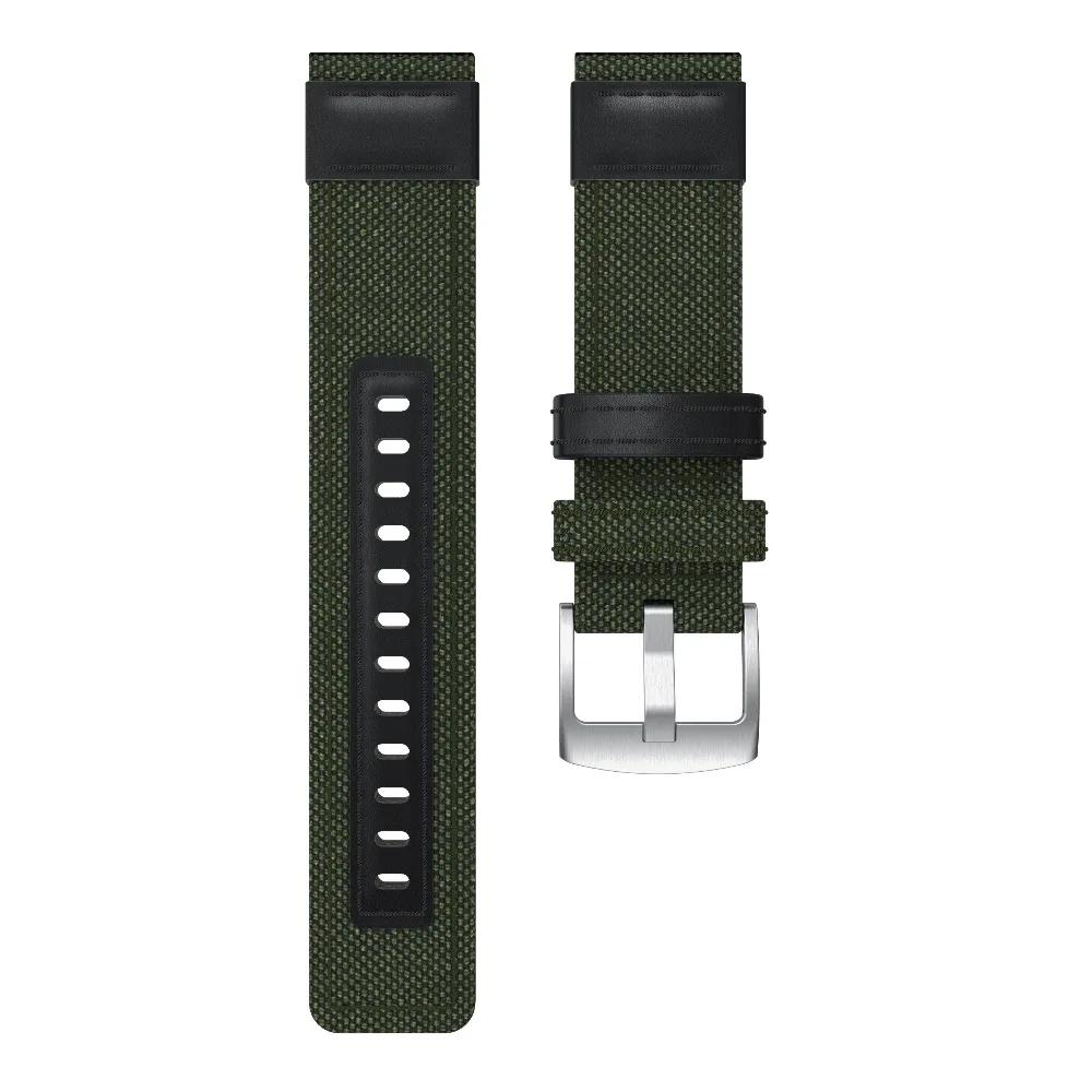 Кожаный ремешок для наручных часов samsung Шестерни S3 Galaxy Watch 46mm Quick Release ремешок на запястье для huawei часы GT тканый нейлоновый плечевой ремень