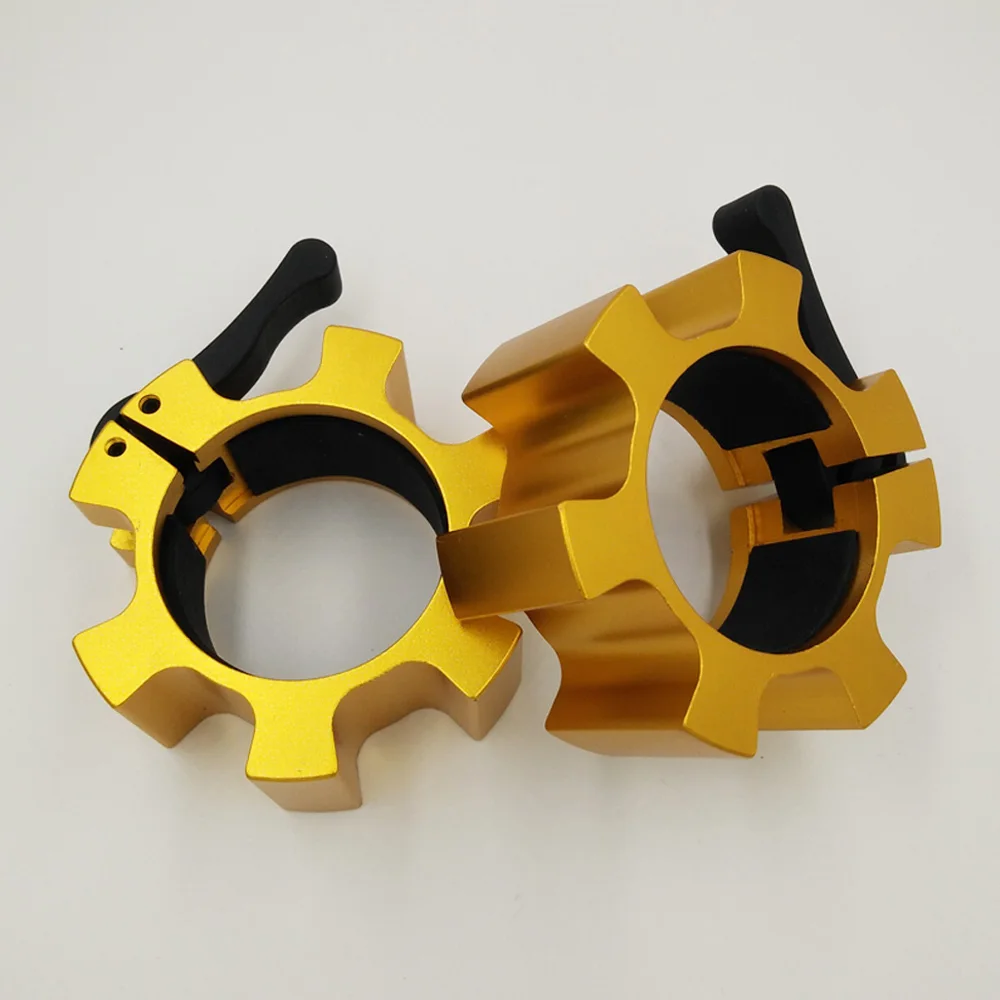 1 Pair 2 Inch Weight Lifting Aluminum Standard Barbell Collar Lock Jaw Barbell Fitness Body Building Equipment Gym Dumbbell Clip 1 Pair 2 Inch Weight Lifting Aluminum Standard Barbell Collar Lock Jaw Barbell Fitness Body Building Equipment Gym Dumbbell Clip