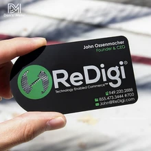 Пустотелая металлическая визитная карточка из нержавеющей стали персональная металлическая членская карта