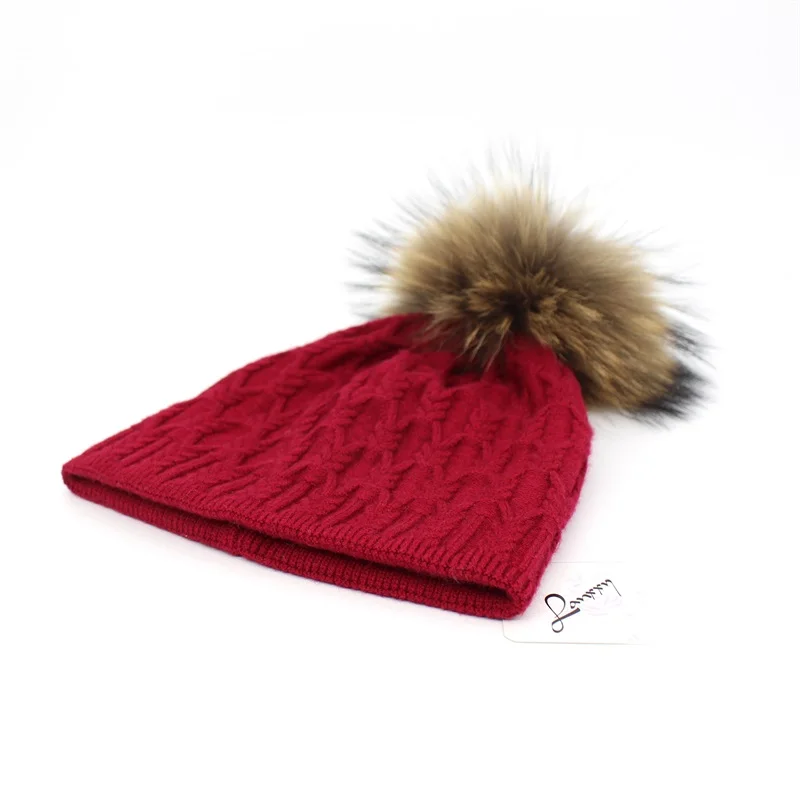 Lanxxy шапка из натурального меха женская шапка с помпоном для девочек шлепанцы с помпоном помпон зимние шапки для женщин
