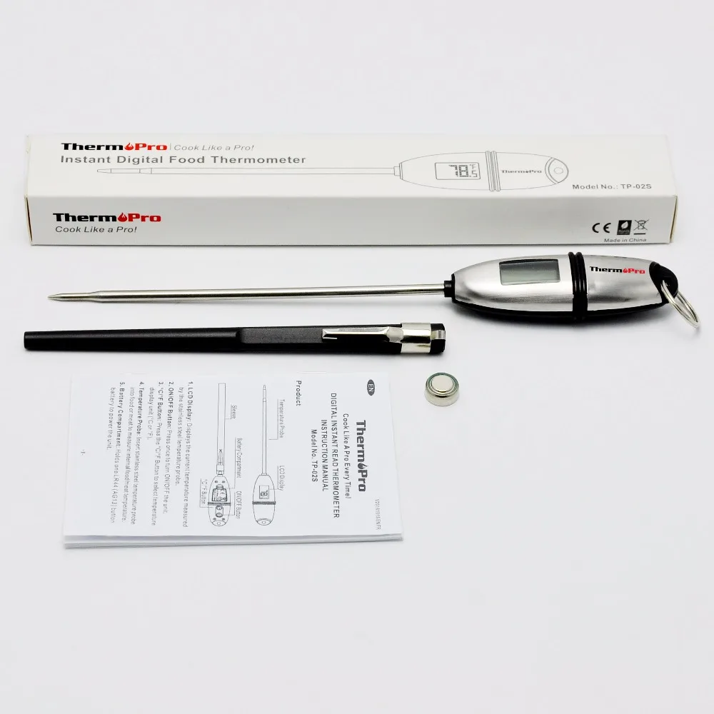 Цифровой Кухонный Термометр ThermoPro TP 02S мгновенного считывания для духовки