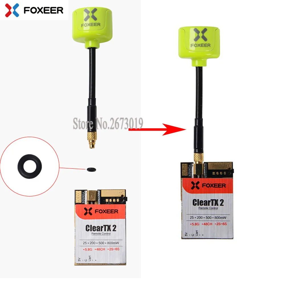 

Foxeer ClearTX 2 5.8G VTX 48CH 25/200/800mW Adjustable Transmitter Support 2-6S with Lollipop 2/ Pagoda Pro Antenna