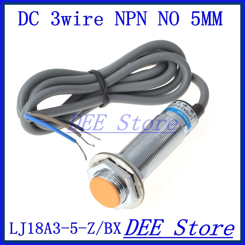

3-wire Inductive Proximity sensor switch NPN NO Detection Distance 5MM DC 6-36V sensor switch Diameter 18mm LJ18A3-5-Z/BX