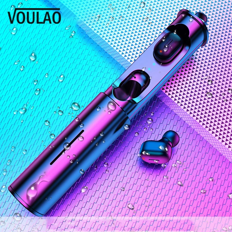 

Wireless Headphones T1 Mini TWS Wireless Bluetooth 5.0 Earphone With Microphone Earbuds With 500mAh Charging Box IPX6 Waterproof