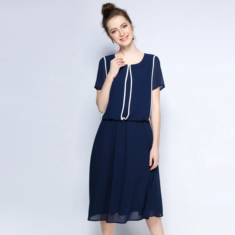 5XL женское пляжное платье Европейская Женская длинная с коротким рукавом