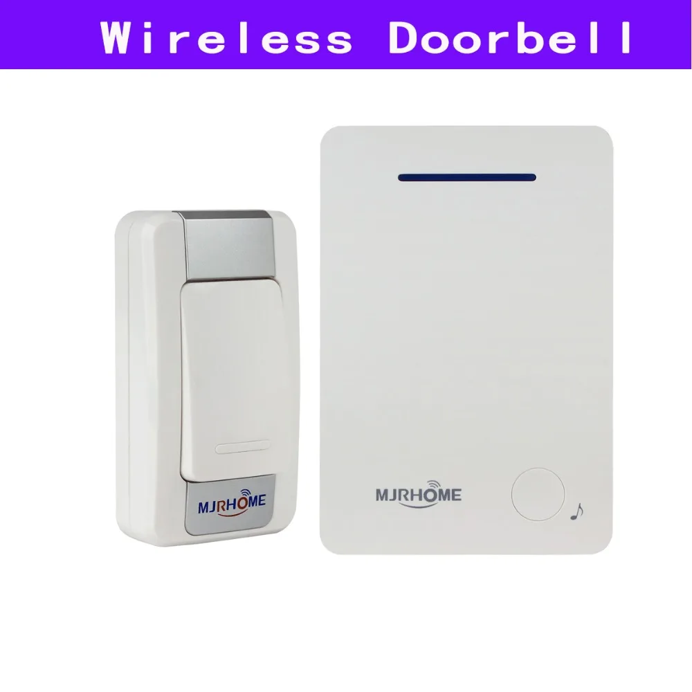 

Smart Doorbell Wireless Remote Doorbell Chime with 1pcs Transmitter Button/Launcher +1pcs Receiver 36 Music Tune F3314B