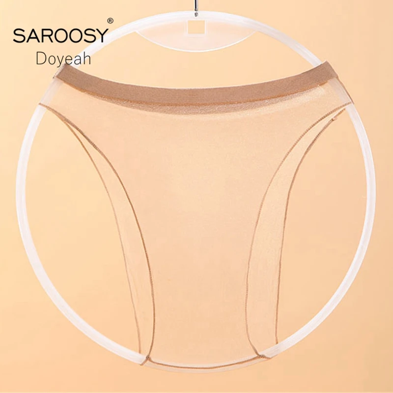 

SAROOSY Doyeah Supper Sexy Sheer See Through Silk Briefs Underwear for Women Panties Stretch 5D Transparent Passion Bragas
