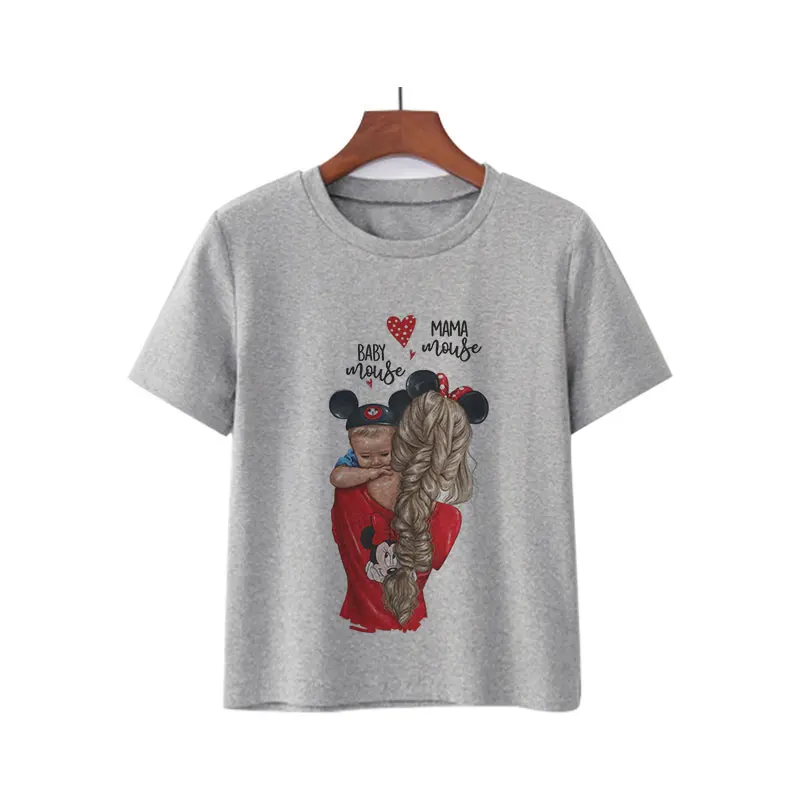 Модная футболка топы для мамы супер мама Harajuku Kawaii женские футболки с графическим