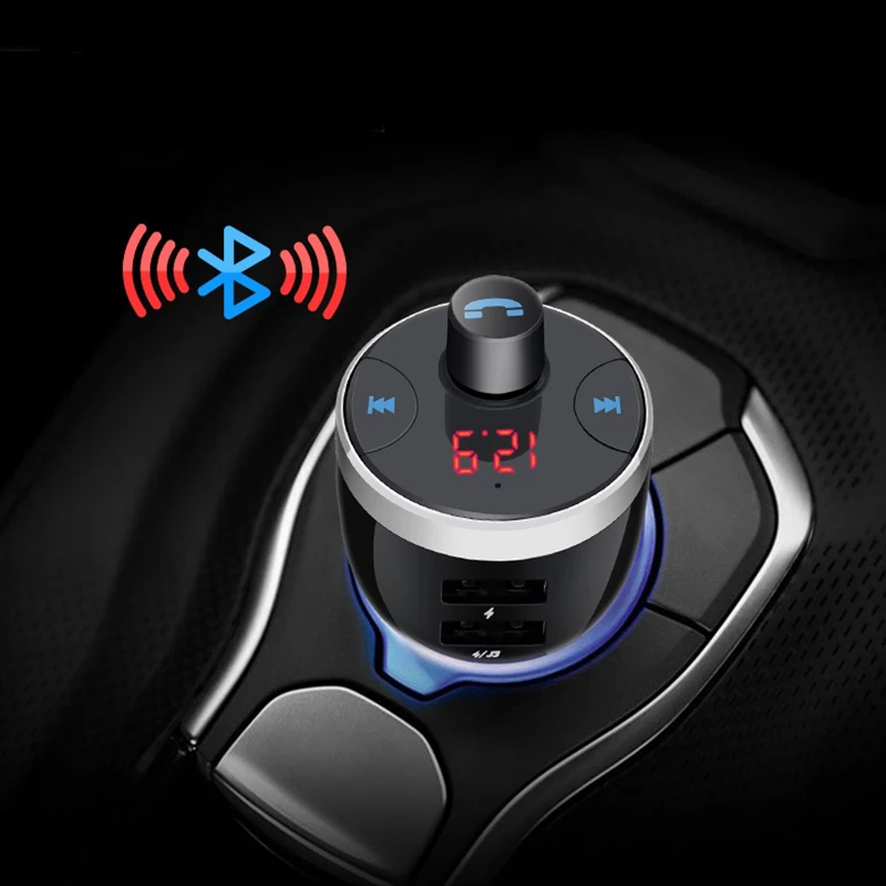 Bluetooth V4.2 автомобильный fm-передатчик беспроводной радио адаптер MP3-плеер плюс Usb зарядное устройство-Y10