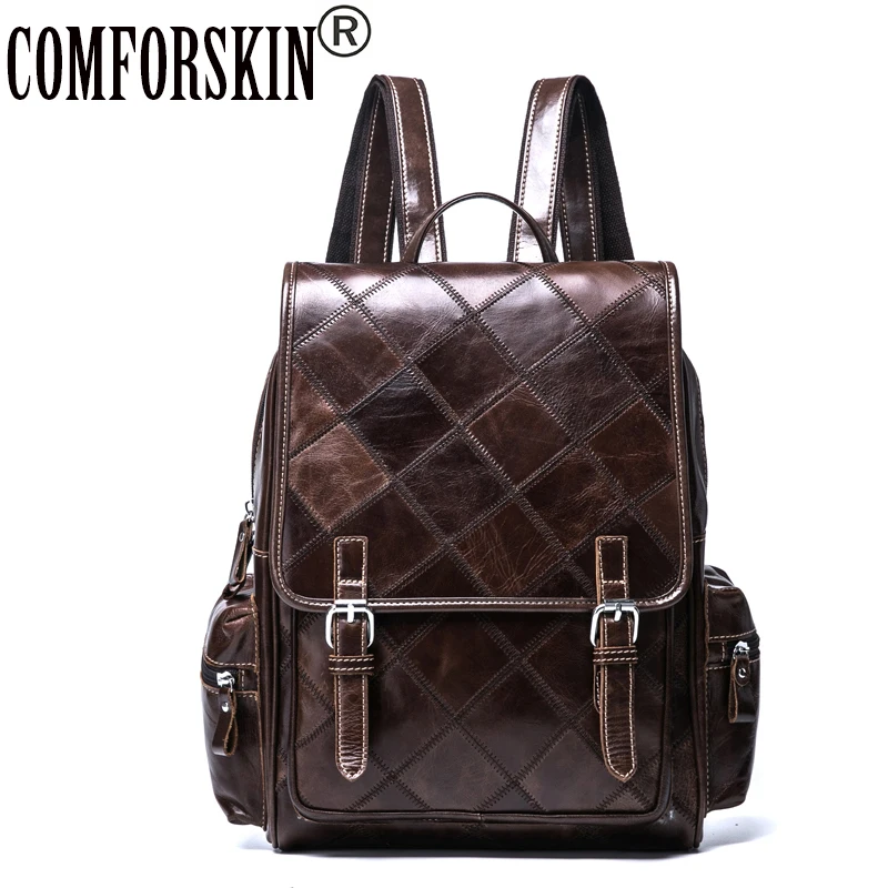 

COMFORSKIN Premium 100% Genuine Leather Women Backpacks New Arrivals Mochilas Mujer Hot Vintage Women Bags with Soft Handle 2018