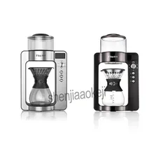 Кофемашина из нержавеющей стали с имитацией ручного перфоратора, коммерческие автоматические интеллектуальные кофемашины американского типа, кофейник