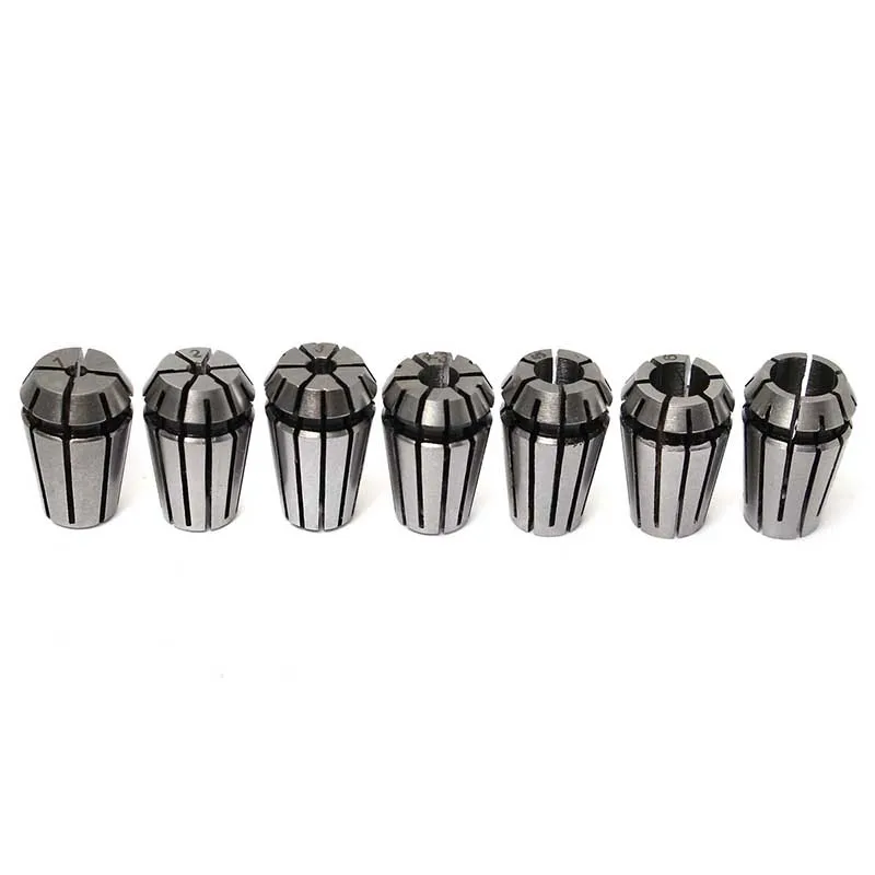 7pcs(1 7mm) standard ER11 Spring Chuck collet for 800W/1.5kw spindle motorin Tool Holder from