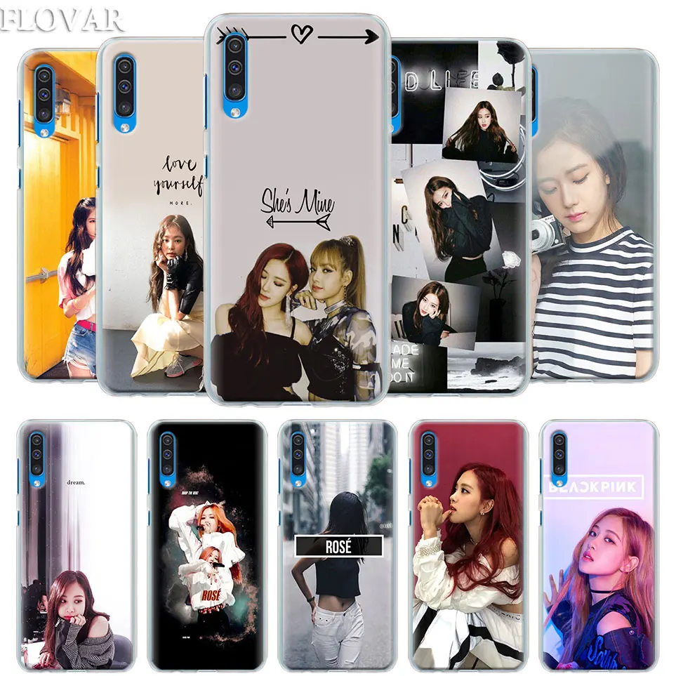 

BLACKPINK ROSE Kpop Case Cover for Samsung Galaxy A30 A40 A50 A70 A6 A8 Plus A7 A9 2018 M30 Phone Case Coque