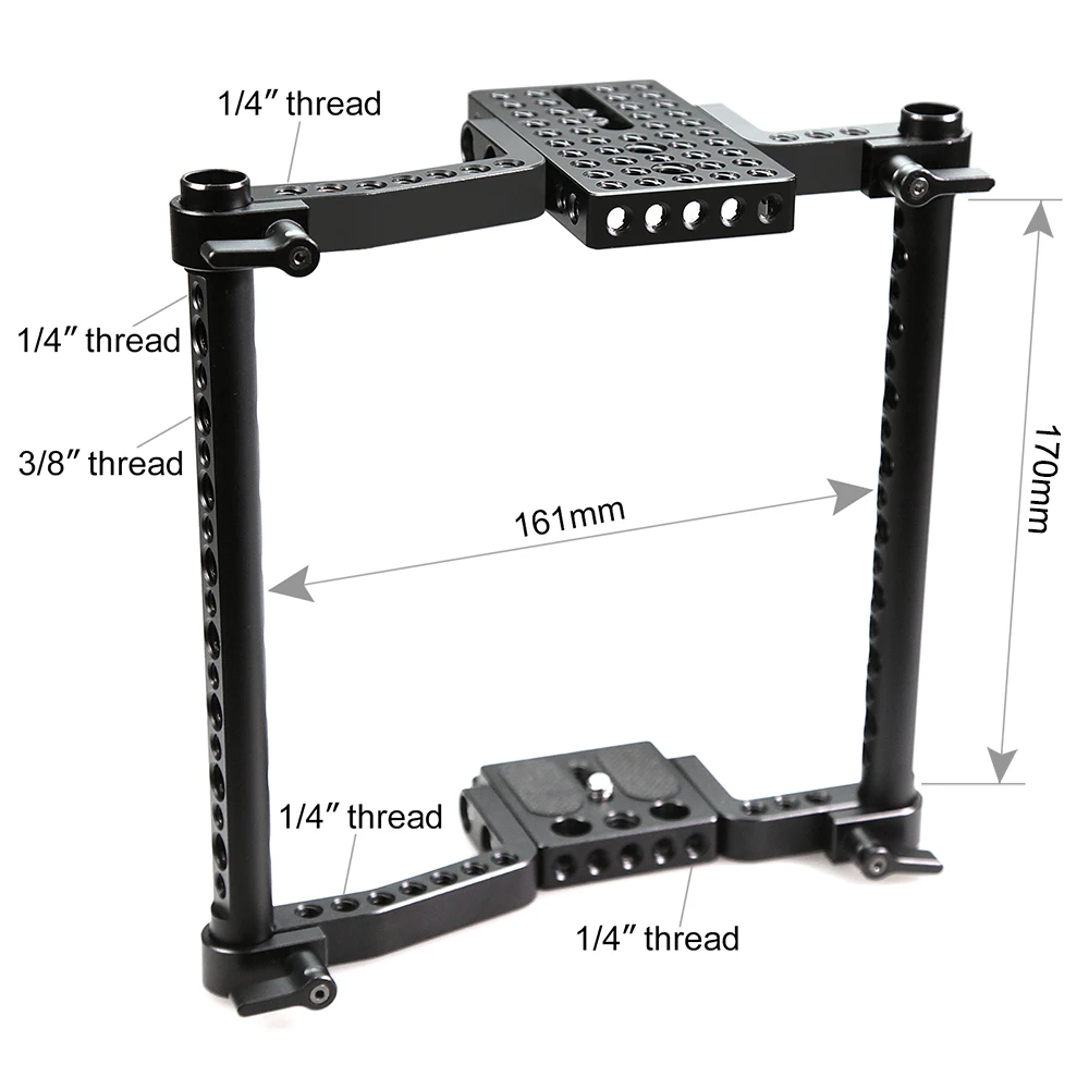 SmallRig универсальная камера VersaFrame клетка для Canon/Nikon/sony/Panasonic GH3/GH4/Fujifilm DSLR камеры s с батарейным захватом-1750