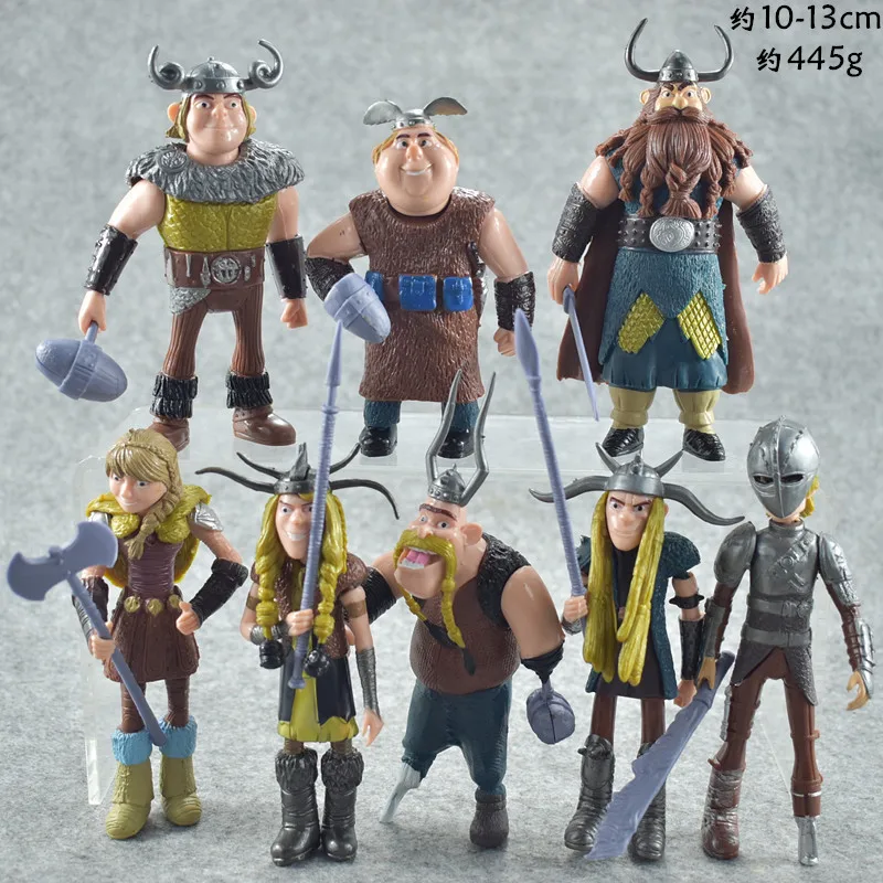 

10 -13 Cm How To Train Your Dragon 2 Doll Ornaments 8 -piece Set Of A Film Model Hand To Make The Toys Doll