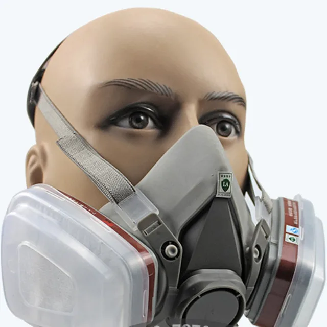 Professional Full Face Facepiece Respirator For Painting Spraying Work