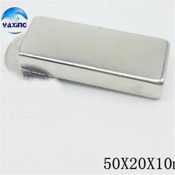 

N38 magnet 1PCS 50 x20 x10mm Super Strong Rare Earth Permanet Magnet Powerful Block Neodymium Magnets