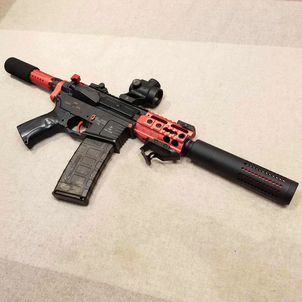 

MKM2 metal custom models toy Gun Electric Gun Outdoors Battle Paintball CS Cool Red Toy Gun Customized MKM2 Kids Toys