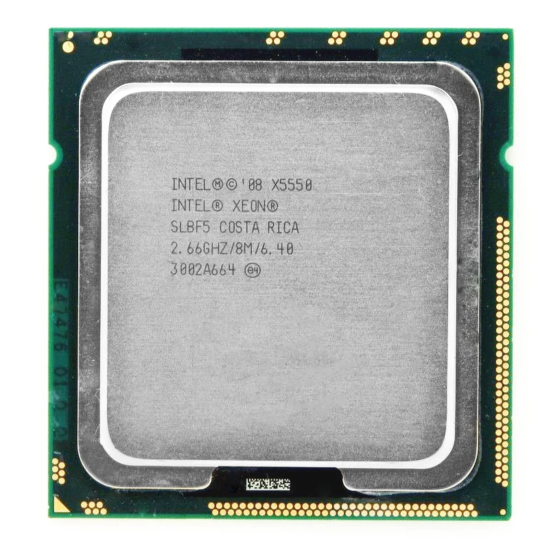 INTEL X5550 сервисный процессор/2,66 ГГц/LGA 1366/8 поток/L3 кэш 8 Мб/четырехъядерный/разбитая материнская плата