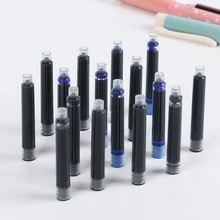 5 шт./упак. цвет: черный, синий Универсальный перьевая ручка чернильный мешок картриджи для ручки с гелевыми чернилами Канцелярские Принадлежности