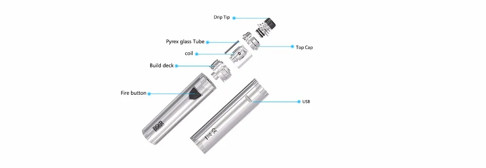 Original Vandy Vape Berserker MTL Kit With 1100mAh Battery MOD and Berserker MTL RTA Subtank Electronic Cigarette Vape Pen 03 (1)