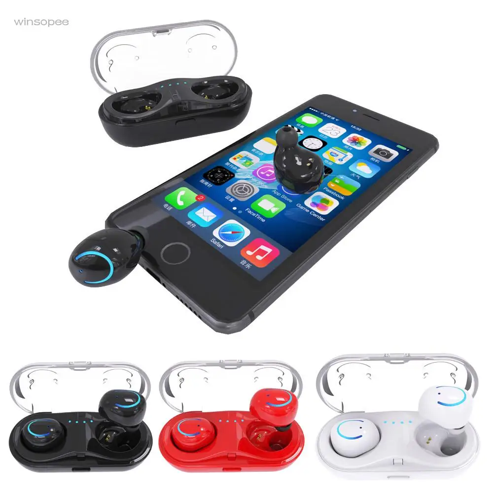 

Mini New TWS Q18 Hearphone Bluetooth 4.2 Wireless Waterproof Bluetooth Headset Stereo HiFi Earphone winsopee