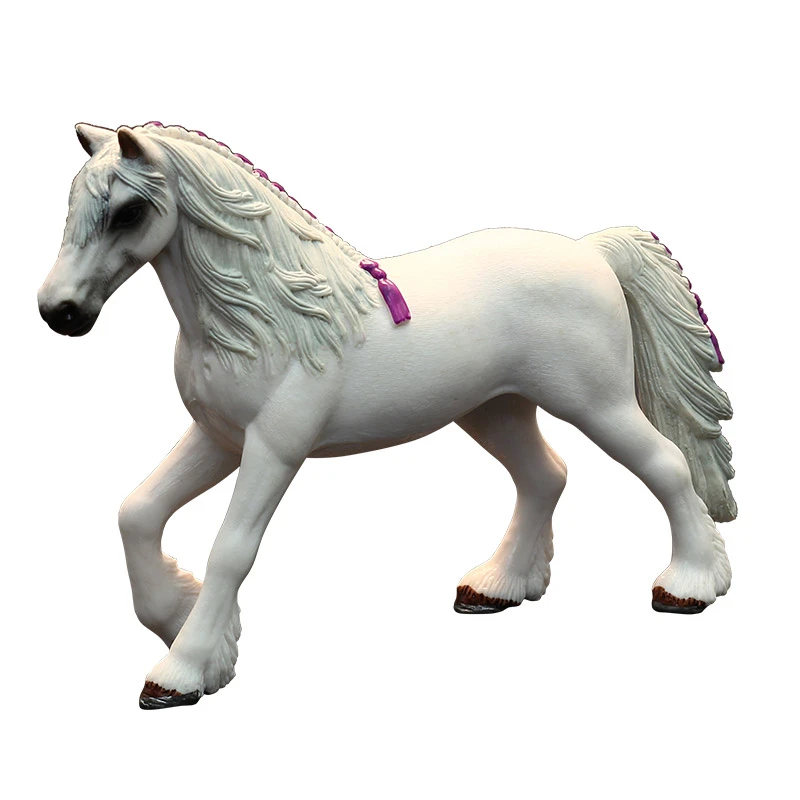 white plastic horse
