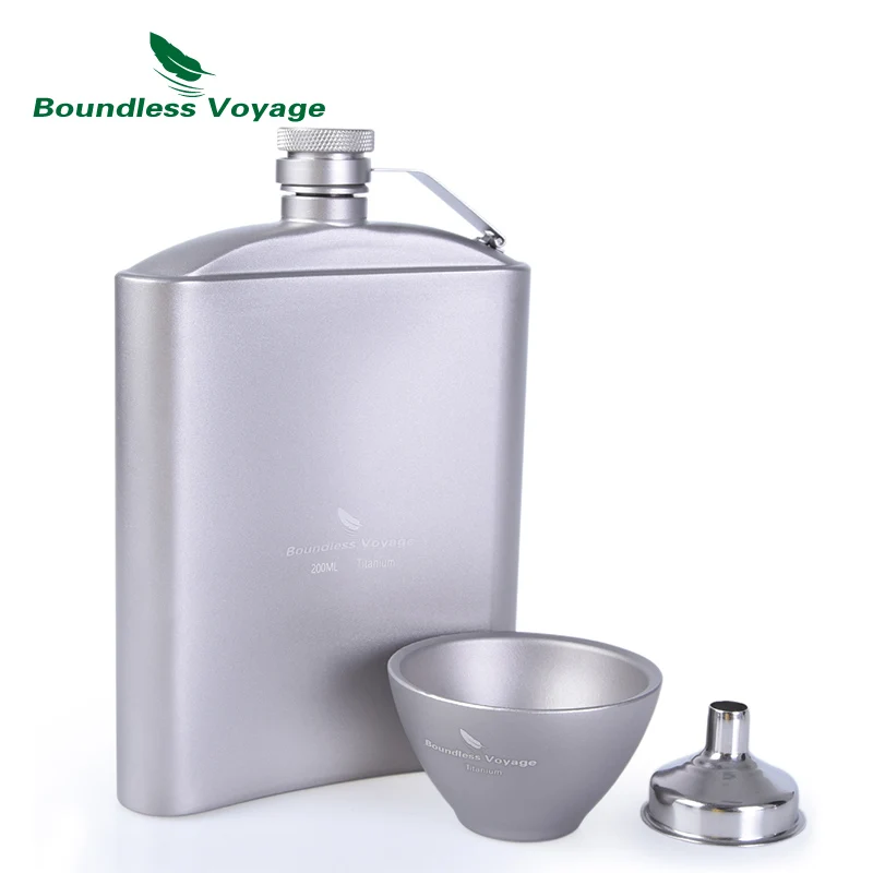 Sin Límites de viaje al aire libre vajilla de bolsillo frasco de la cadera Camping Picnic Alcohol whisky jarra vino olla vasos 7 oz 200 ml