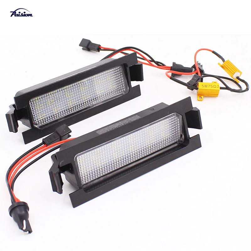 2pcs Car Styling Canbus Led Number License Plate Light Lamp Direct Fit