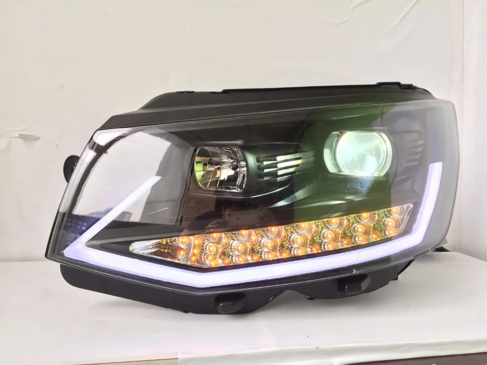 Автомобильный Стайлинг H7 чехол на головную лампу для VW Caravelle T6 фары Caravelle светодиодный фонарь DRL Объектив Двойной Луч биксенон