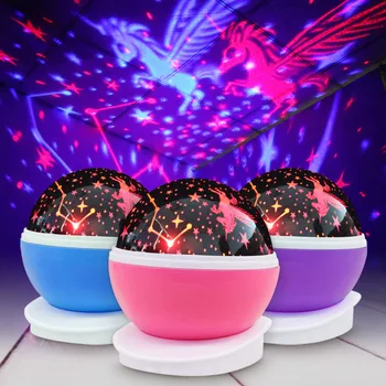 

Rotating Night Light Projector Spin Starry Sky Star Master Children Kids Baby Sleep Romantic Led USB Battery Projection Lamp