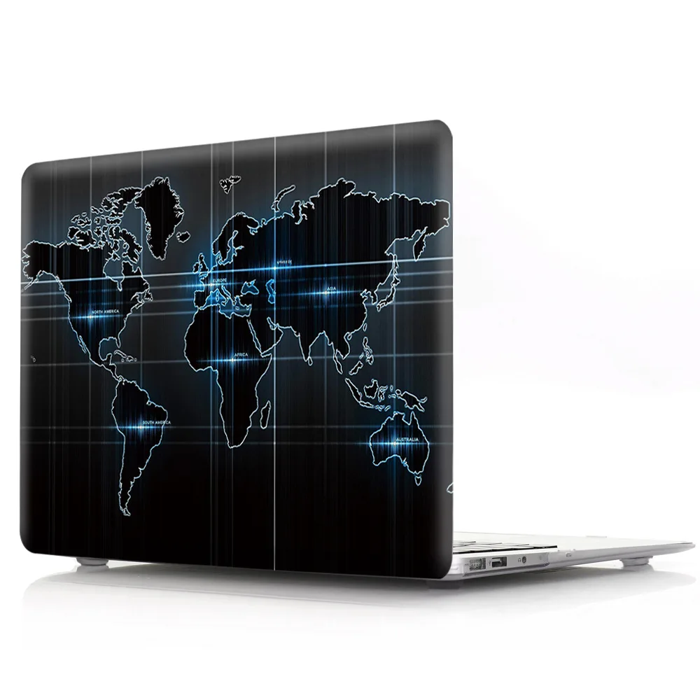 Карта мира печати Пластик Жесткий Чехол для ноутбука Macbook Air Pro Retina 11 12 13 15 дюймов чехол для Macbook A1707 A1706 A1708 случае