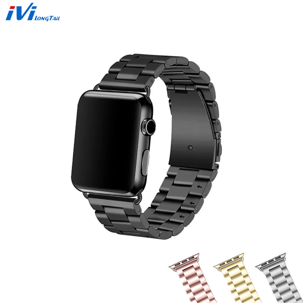 

for Apple Watch Case + Band Strap Series 3 1 2 38mm 42mm Metal Milan Stainless Steel Rose Gold Silver Black for iwatch Protect
