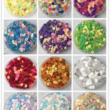 30 г(5500 шт) 13 цветов 4 мм золотые блестящие свободные блестки разноцветные Круглые блестки DIY аксессуары блестки для одежды