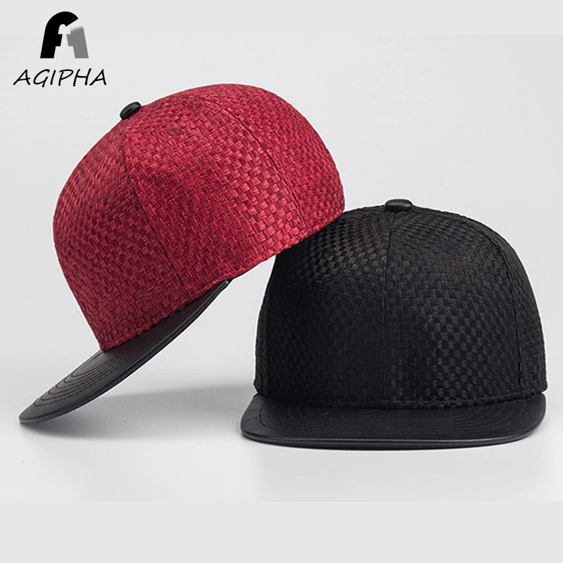 leather bill hat