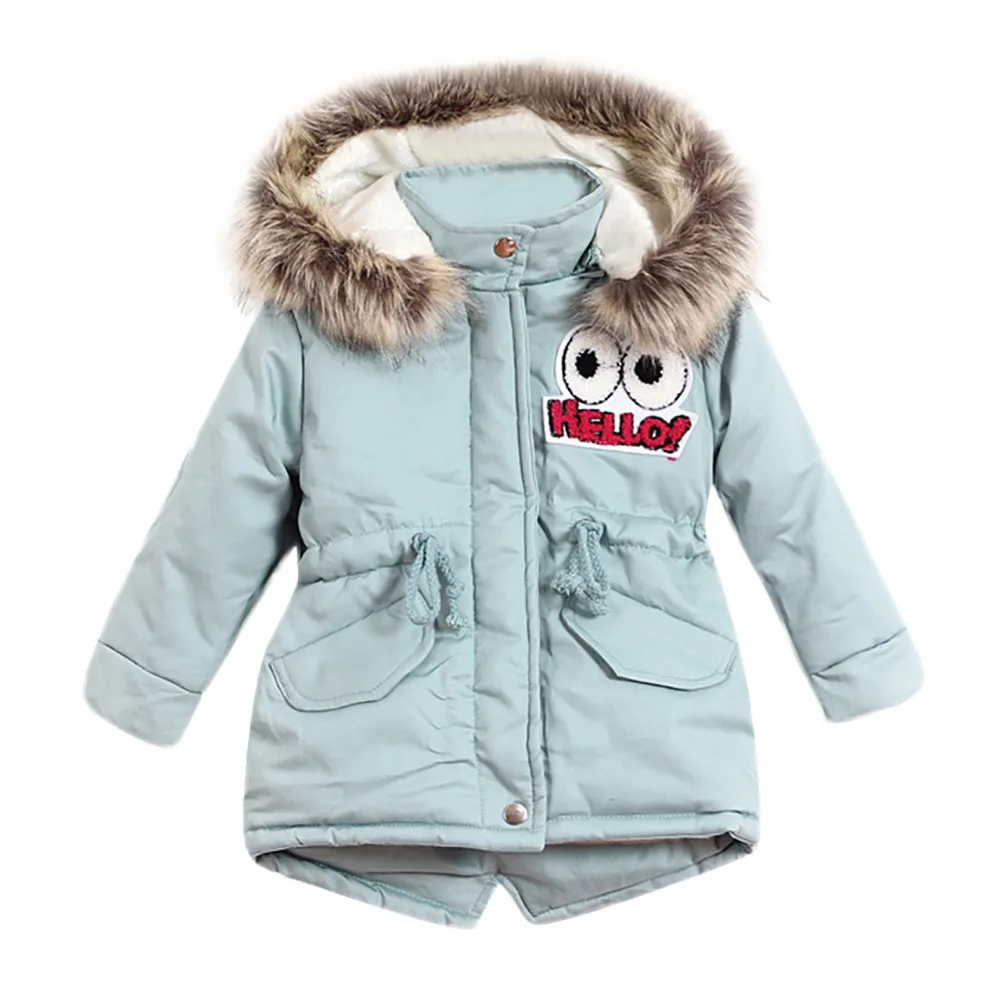 

ARLONEET Autumn and winter new Plush and velvet warm Jacket Kids Boys Girls Long Sleeved Hooded Keep Warm Jacket Clothes L0922