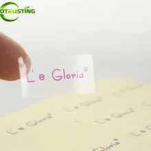 Leotrusting 1000 шт., Пользовательский логотип напечатано ясные пластиковые наклейки приглашение на празднование свадьбы подарок на день рождения наклейки этикетки