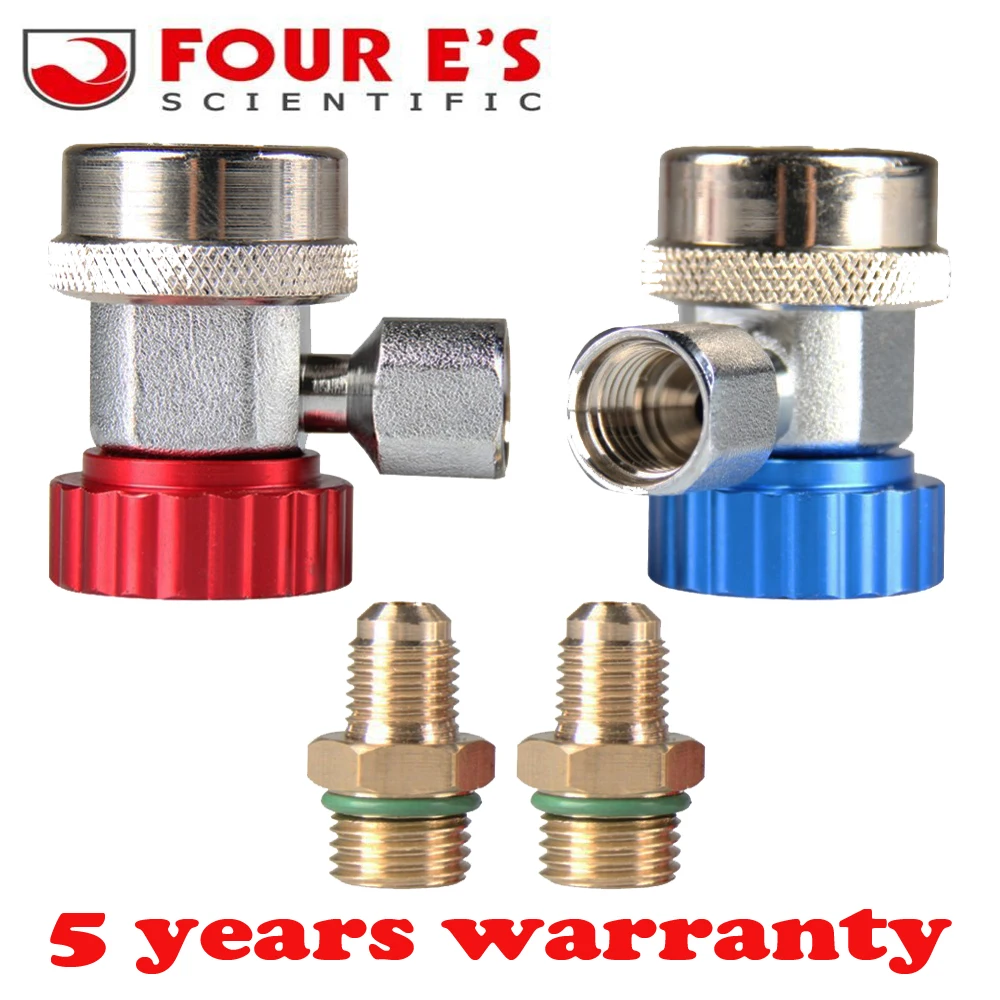 Prix pour 2 Pcs De Voiture Auto Fréon R134A H/L Rapide Coupleur Adaptateurs Climatisation Réfrigérant Réglable A/C collecteur gauge set Prix pour 2 Pcs De Voiture Auto Fréon R134A H/L Rapide Coupleur Adaptateurs Climatisation Réfrigérant Réglable A/C collecteur gauge set