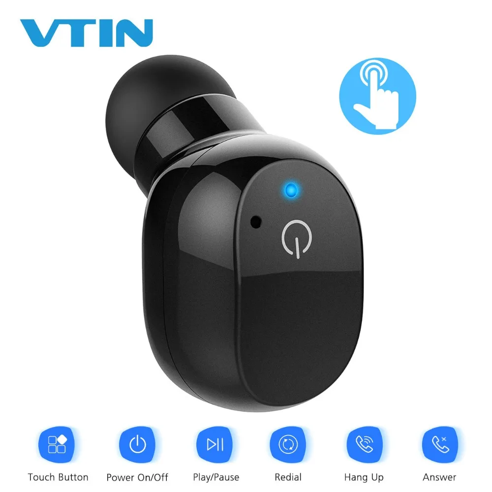 VTIN портативные беспроводные наушники с функцией громкой связи Bluetooth вкладыши
