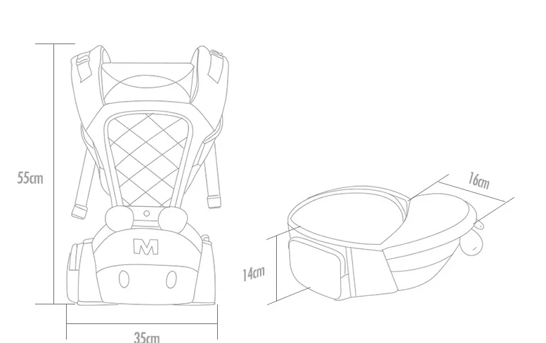 Новая сумка-переноска для младенцев Хипсит (пояс для ношения ребенка) Ходунки ребенок ремень дети младенческой держать Хипсит