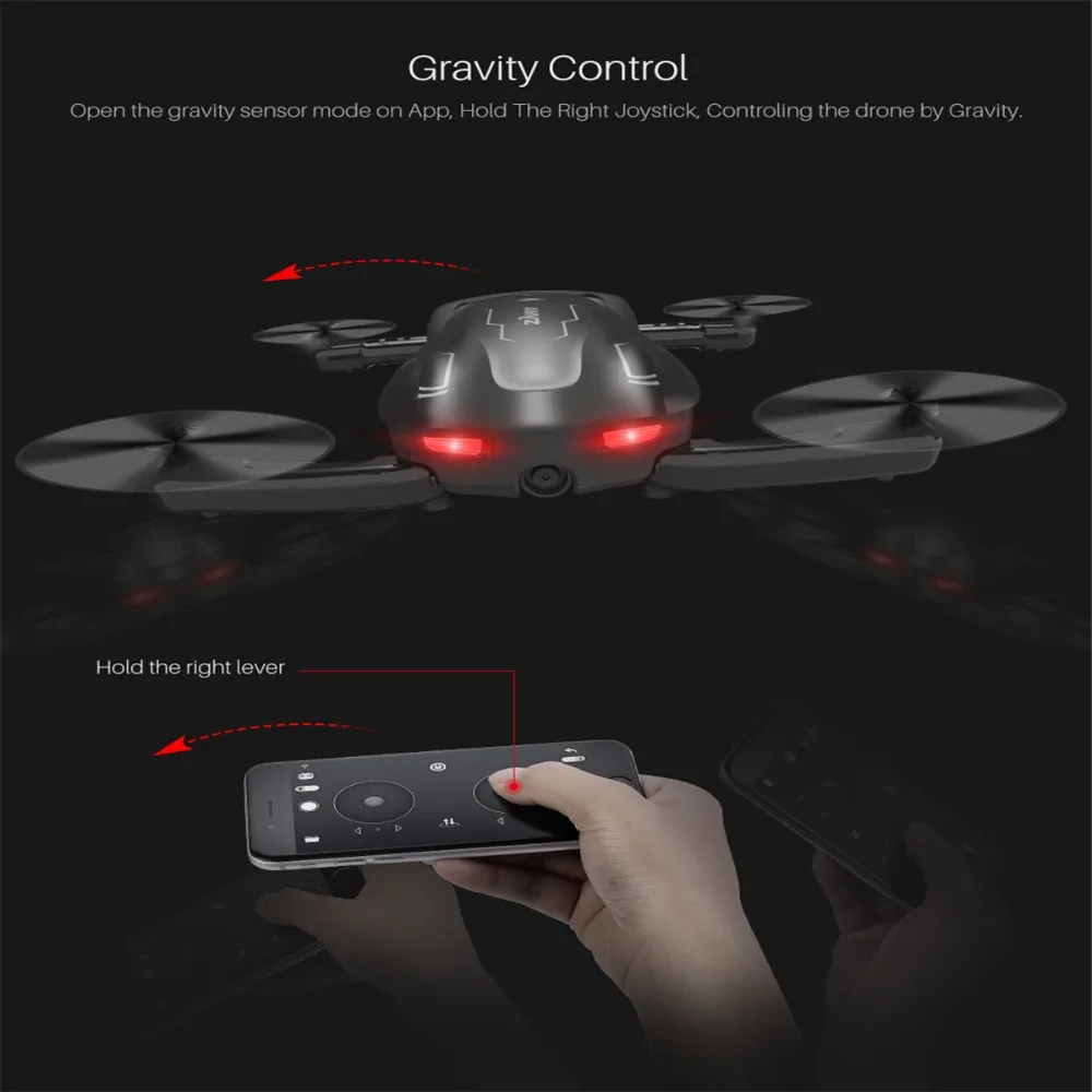 12.Syma Z1 RC mini Drone with Camera Altitude Hold Selfie Drone Follow me Mode WiFi FPV Quadcopter Drones RC Helicopter VS H62 E58