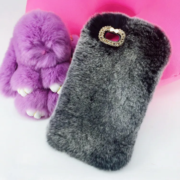 iphone 8 plus rabbit fur case (2)