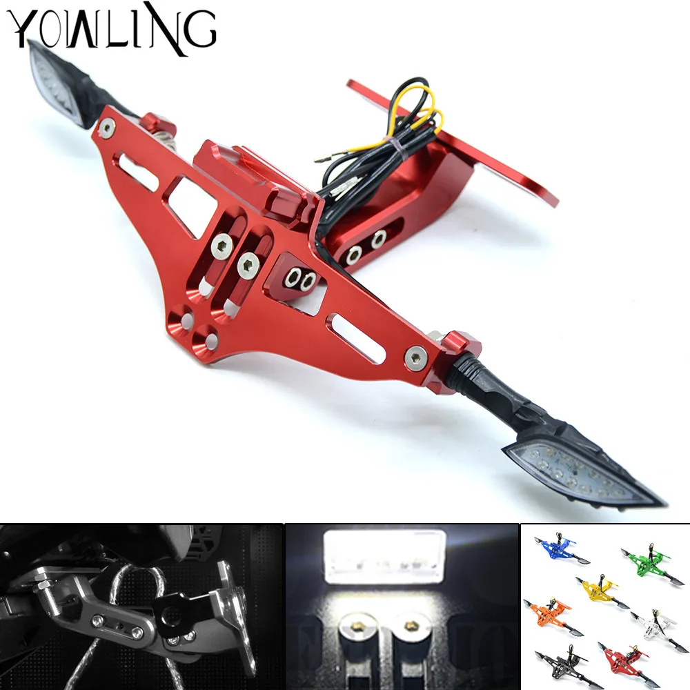 Motorcycle Motorbike Adjustable Fender Eliminator License Plate Mount