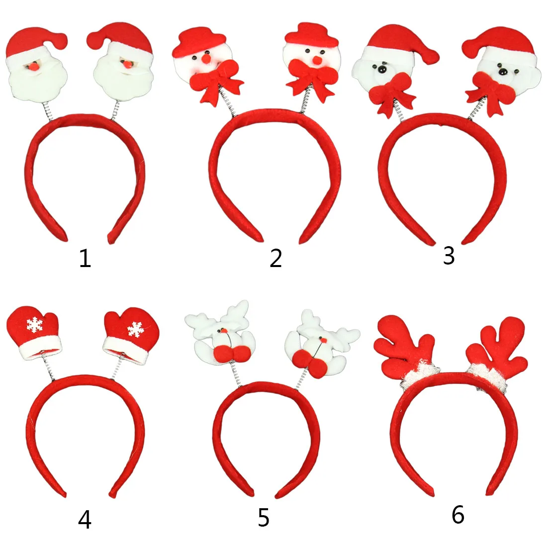 

Women Girl Cute Christmas Headband Decoration Santa Claus Snowman Festival Hair Band Bell Feather Accessory Hair Accessory